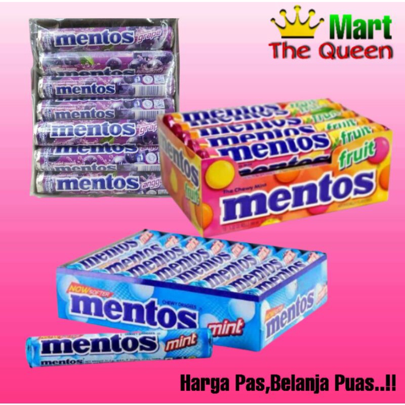 

MENTOS permen roll 1 pack isi 14 stick x 29gr