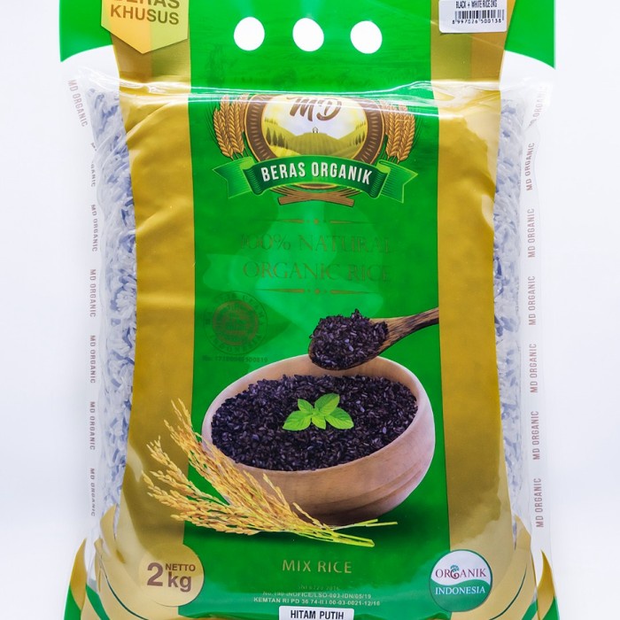 

MD ORGANIC BLACK + WHITE RICE 2KG