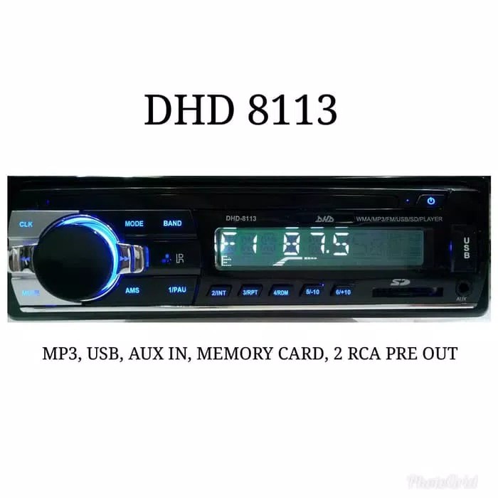 TAPE MOBIL SINGLE DIN DHD 8113 USB MP5
