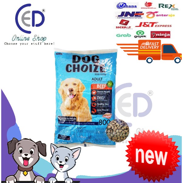 MAKANAN ANJING DOG CHOIZE 800GR