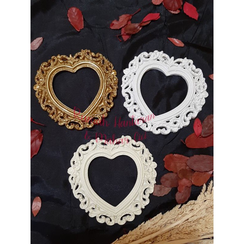 Resin frame love ukir/resin mahar/resin hiasan mahar/resin love