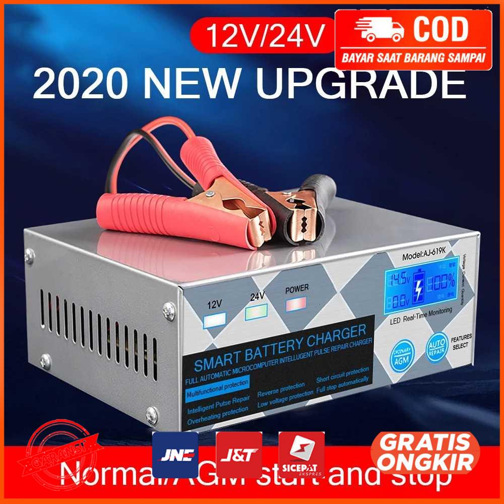 Charger Aki Mobil Lead Acid 260W 12V 24V 6 400Ah