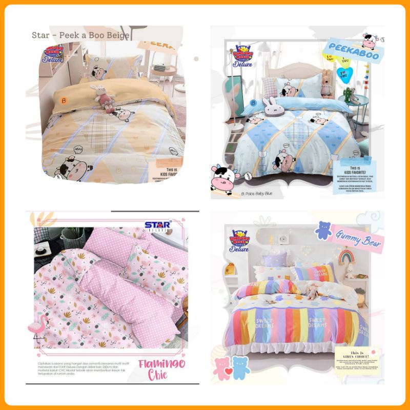 [PO] Sprei Super King 200x200 Motif Kids Lucu