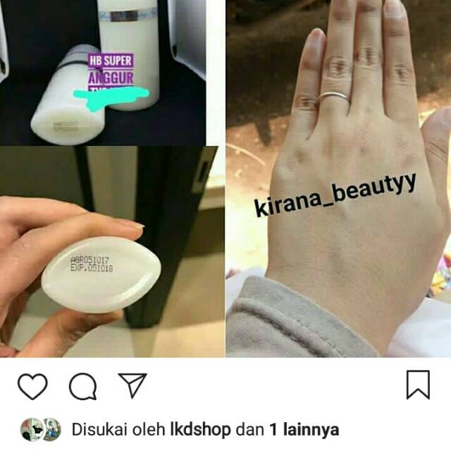 Hb whitening super anggur