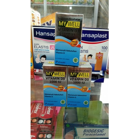 My Well  MyWell Vitamin D3 1000IU Isi 20 Tablet