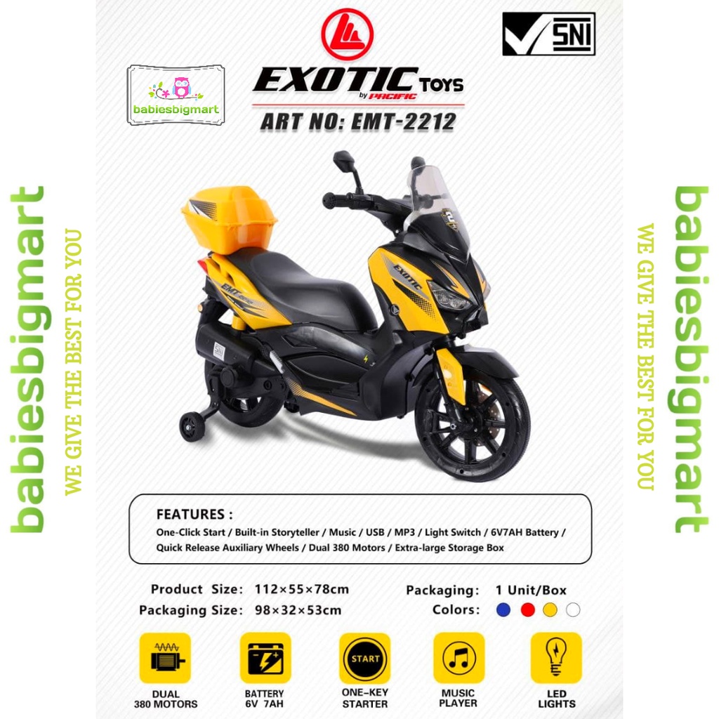 MAINAN MOTOTAN AKI EXOTIC RECHARGEABLE MOTOR EMT 2212