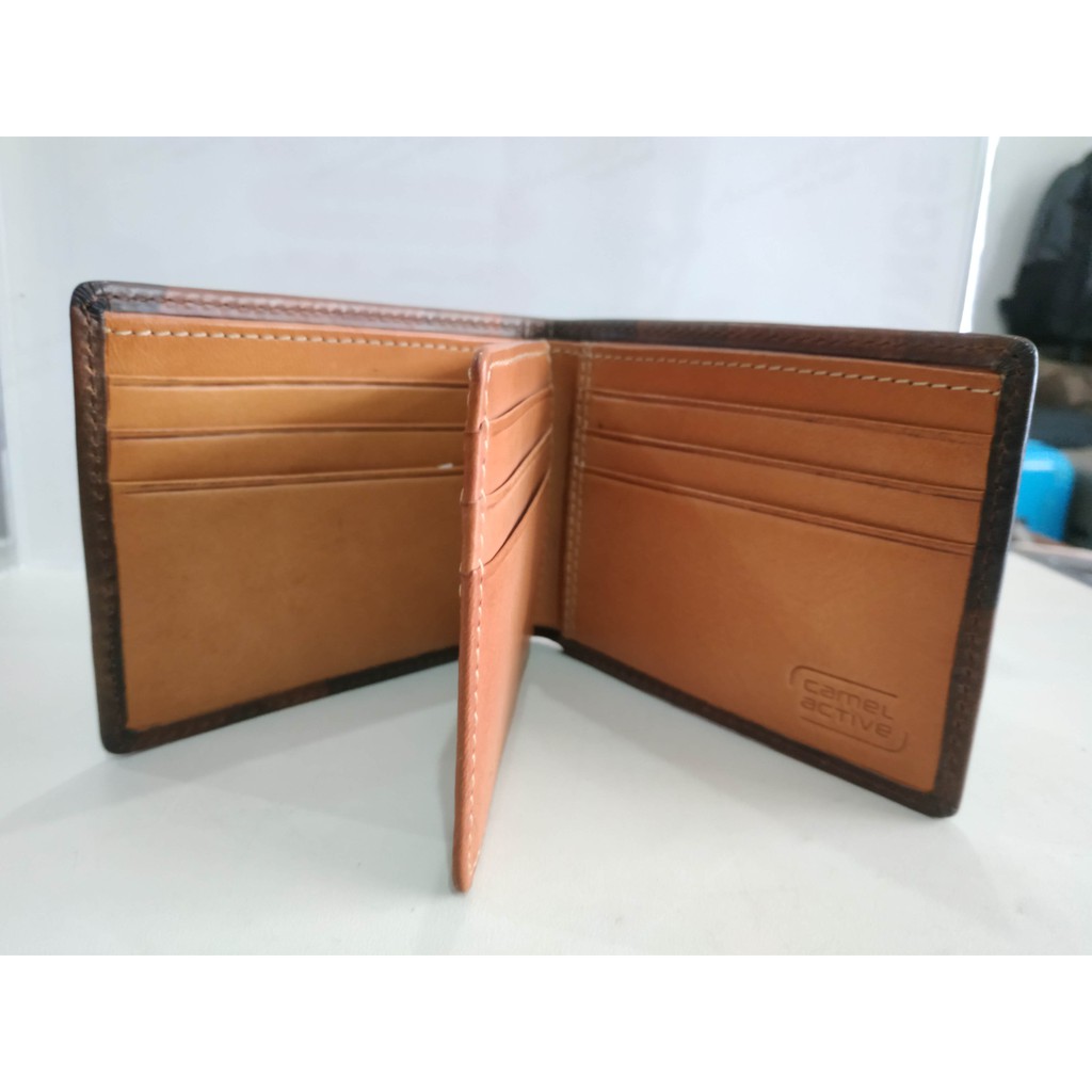 Dompet / Wallet Camel Active Original Full Kulit Branded Double Flip