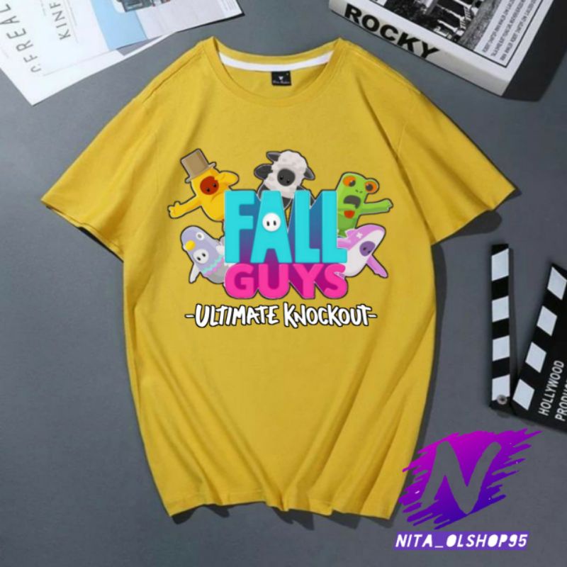 kaos anak fall guys baju fall guys permainan viral