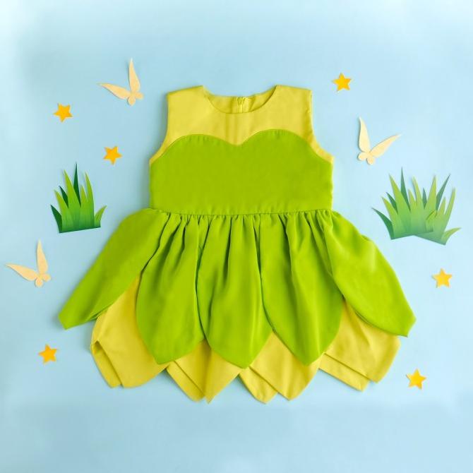 Tinkerbell Dress / Disney Princess Dress / Kostum Princess Anak