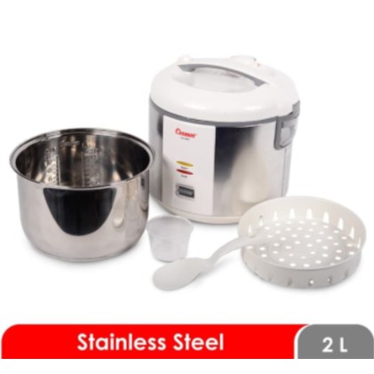 Cosmos Rice Cooker Magicom 2 Liter Stainless Steel CRJ-9303 2L GARANSI