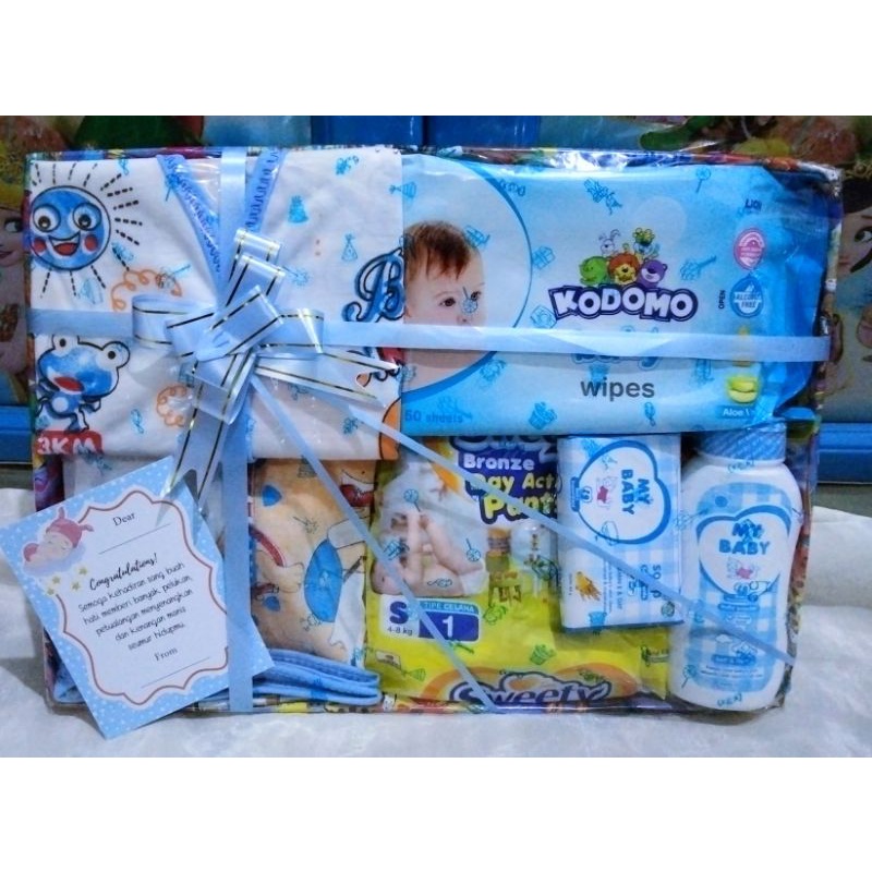 HAMPERS BAYI/kado bayi baru lahir FREE KARTU UCAPAN/parsel bayi/sambang bayi