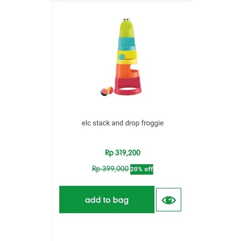 [PRELOVED] ELC STACK AND DROP FROGGIE