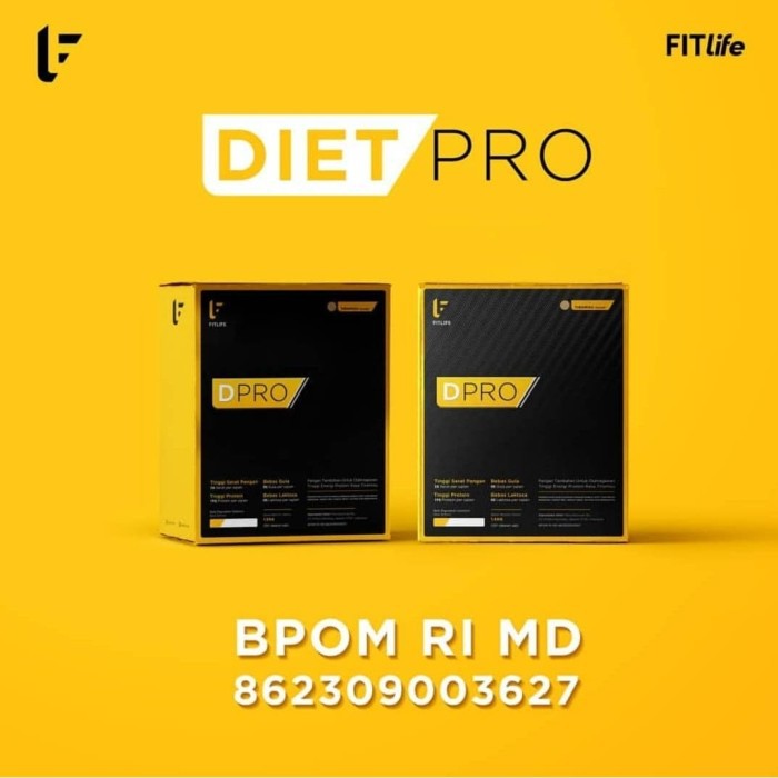 FITLIFE DPRO DietPRO 1,5kg 3,3lb Natural Meal Replace WPRO MPRO Suplemen Fitnes Diet Pengganti Makan