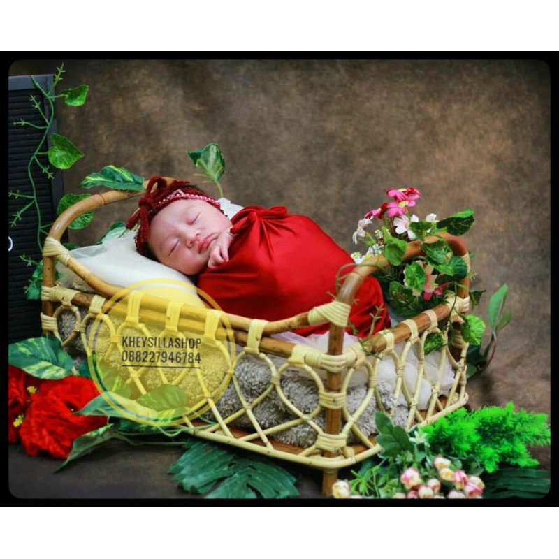 BABY PROPERTY / KERANJANG PROPERTY FOTO BAYI / BENTUK KOTAK PERSEGI / PHOTOSHOOT BABY NEW BORN