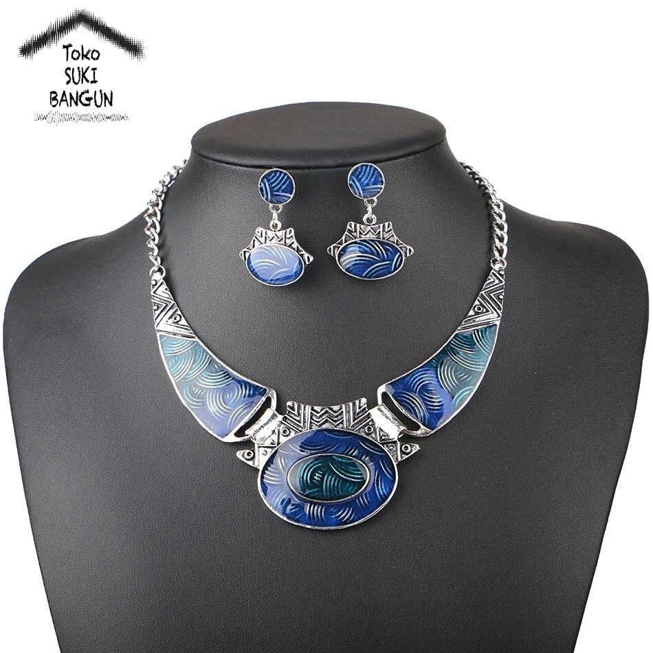 NL-008 Kalung Wanita Fashion Aksesoris Necklace Women Pendant Bohemia