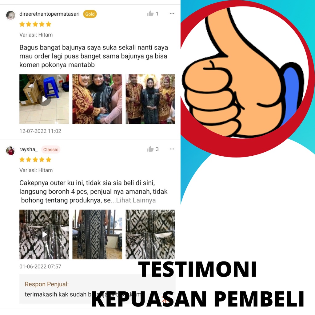 Long Vest Outer Wanita Muslim Hitam Putih Tenun Etnik Baju oter Muslimah Rompi Panjang Tanpa Lengan-8