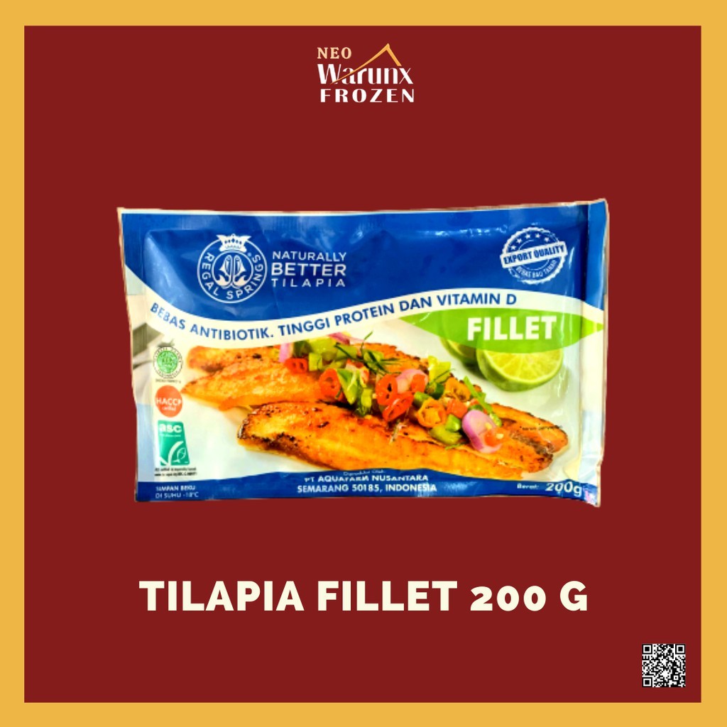 

Regal Springs Ikan Tilapia Fillet Berat 200g [HALAL]