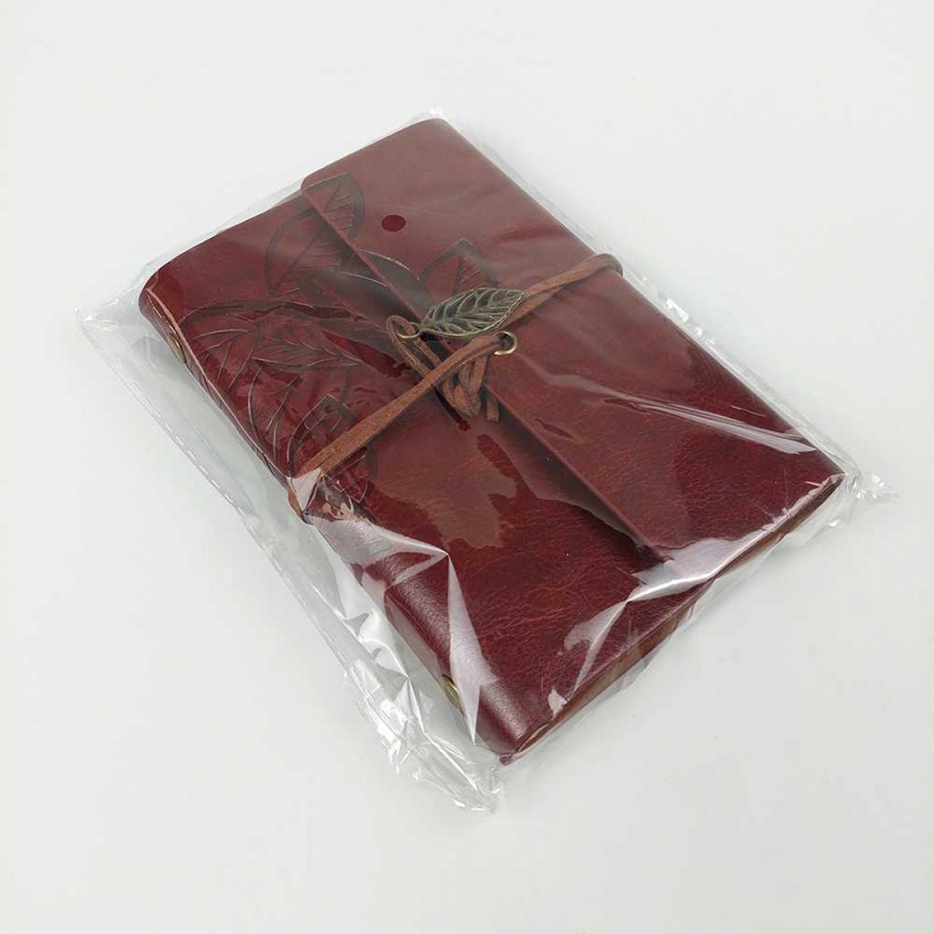 

RB Buku Catatan Binder Kulit Retro Leaf Kertas B7 - BSD666
