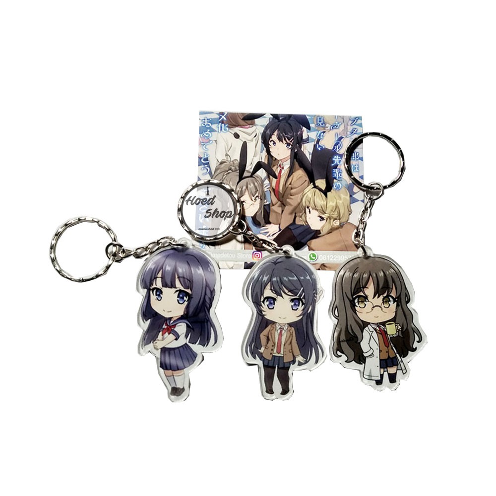 Gantungan Kunci Anime Seishun Buta Yarou 1 Set