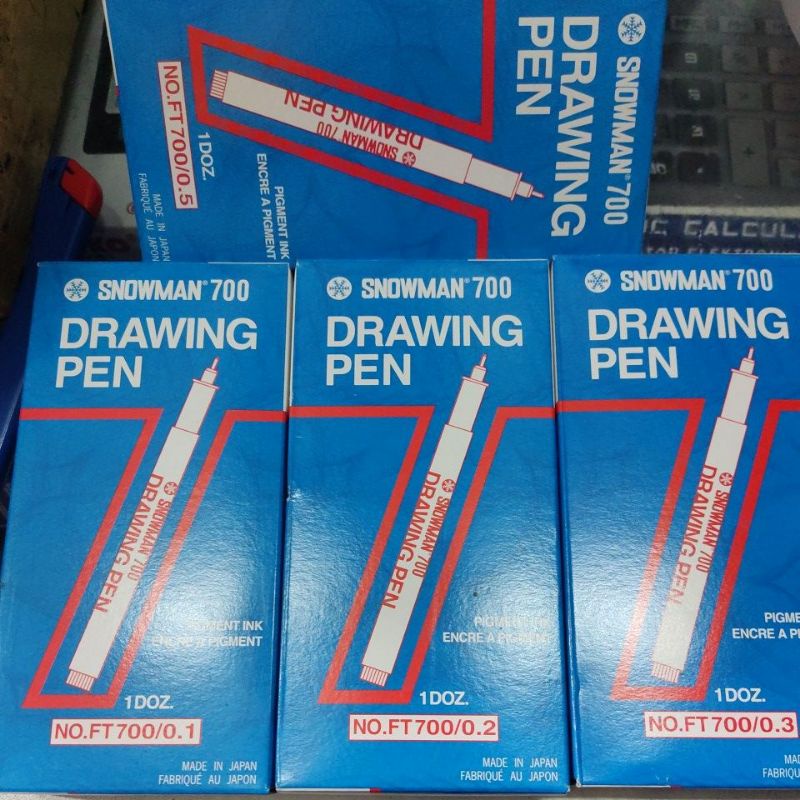 

Drawing Pen Snowman 01-08