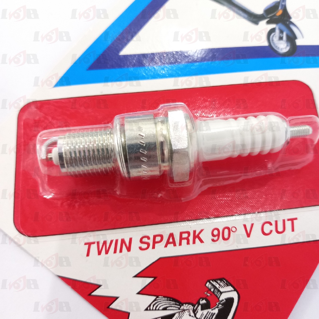 Busi NGK Vespa T6000 Drat Panjang Spartan Excel Spark Plug Busi Motor Vespa Piagio 2T