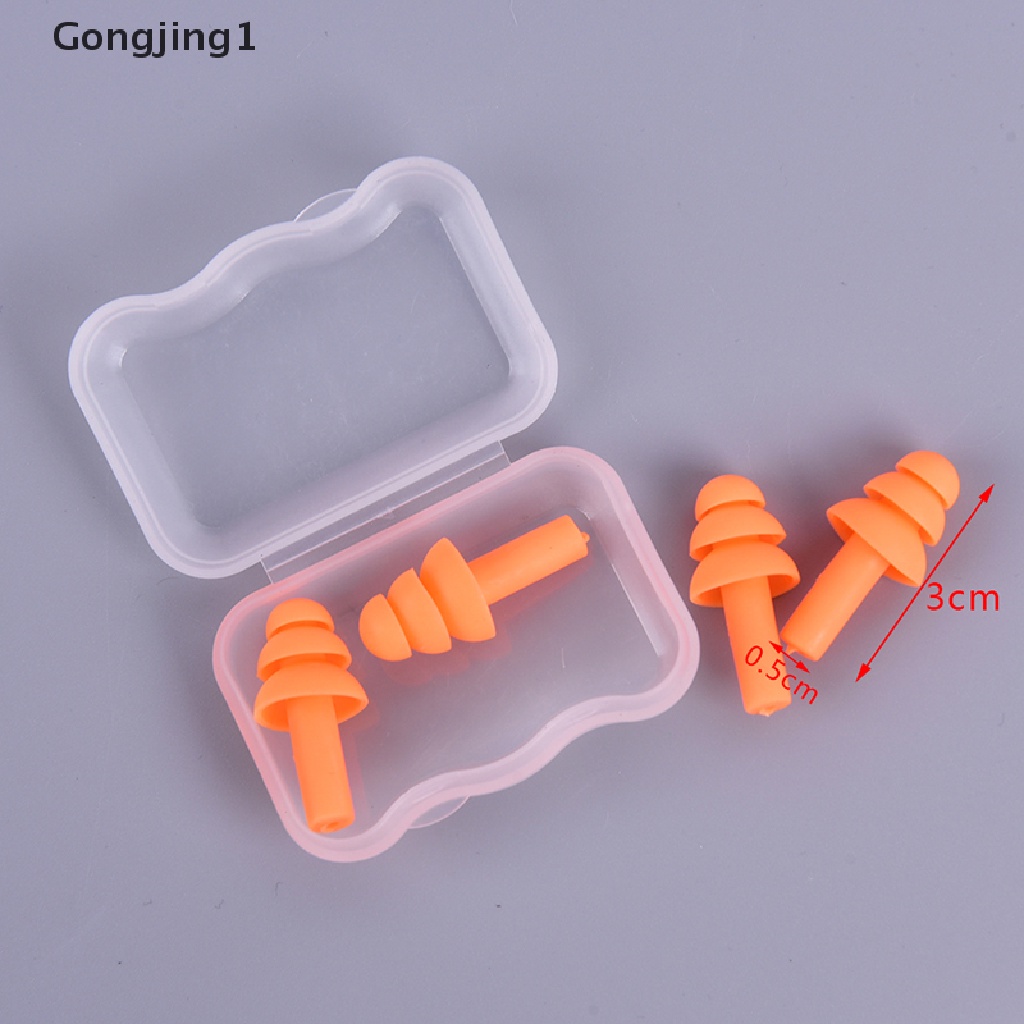 Gongjing 1 Pasang / 2 Pasang Earplug Peredam Suara Untuk Travel