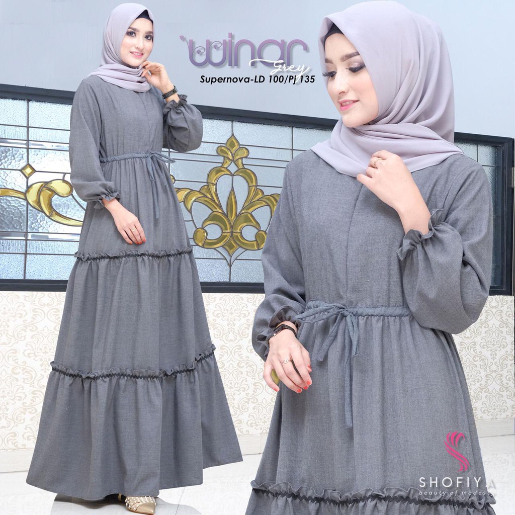 WINAR DRESS - Gamis Susun Balotelli - Maxi Dress Busui