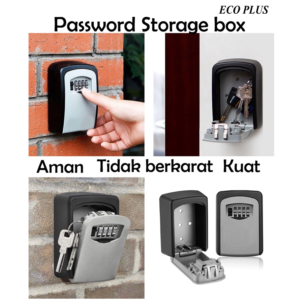 Password Storage Box Safety Box Tempat Kotak Penyimpanan Kunci Door Key