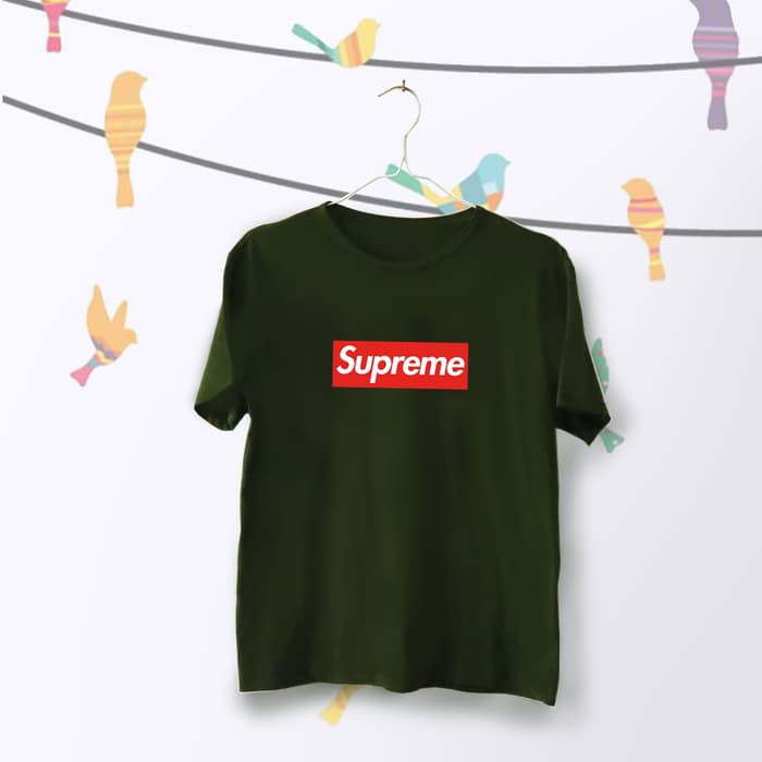 INC823 Tumblr Tee TShirt Kaos Wanita Lengan Pendek Supreme Hijau