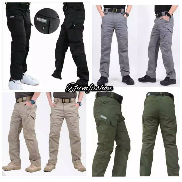  Celana  Bahan  Pria Cotton Pants Formal Kantor Polos Big 