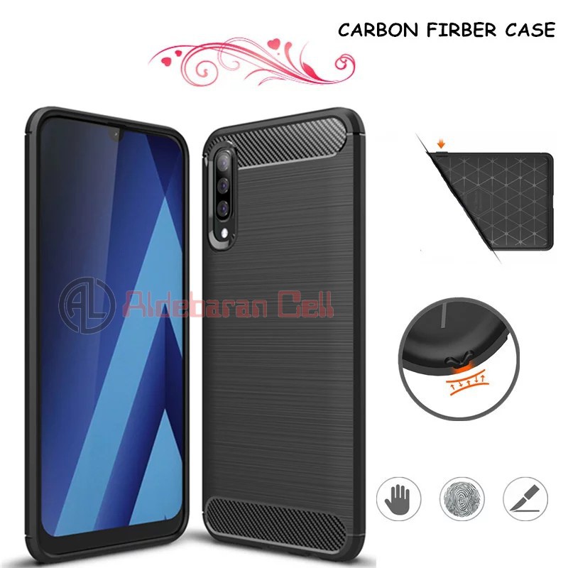 Softcase Slimfit Carbon Samsung A50 A50S  Case Ipaky Samsung A50 Samsung A50S