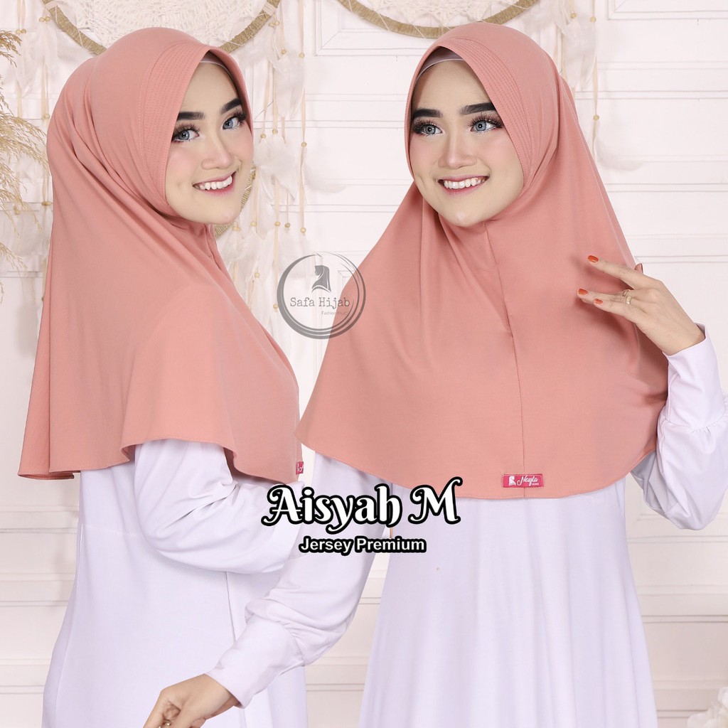 HIJAB BERGO JERSEY PREMIUM JILBAB INSTAN BERGO AISYAH M KERUDUNG BERGO POLOS TERBARU SAFA HIJAB