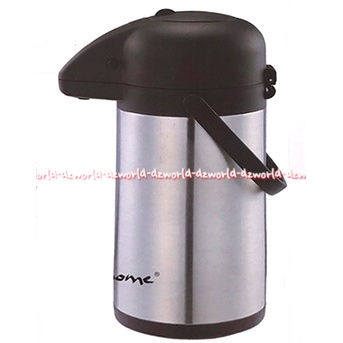 Krishome Water Airport Press 3L Tempat Air Panas Tahan Lama 9jam Stainless Steel Termos Thermos Model Press Tekan Bawah 3 Litter