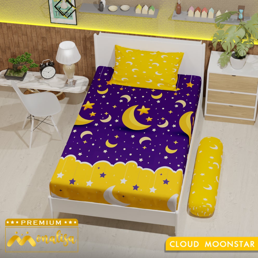 Monalisa Premium Sprei Uk 90/100/120 - Cloud Moonstar