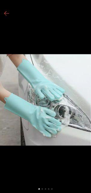 Sarung Tangan Sikat Multifungsi Silikon Silicone Magic Handgloves F324