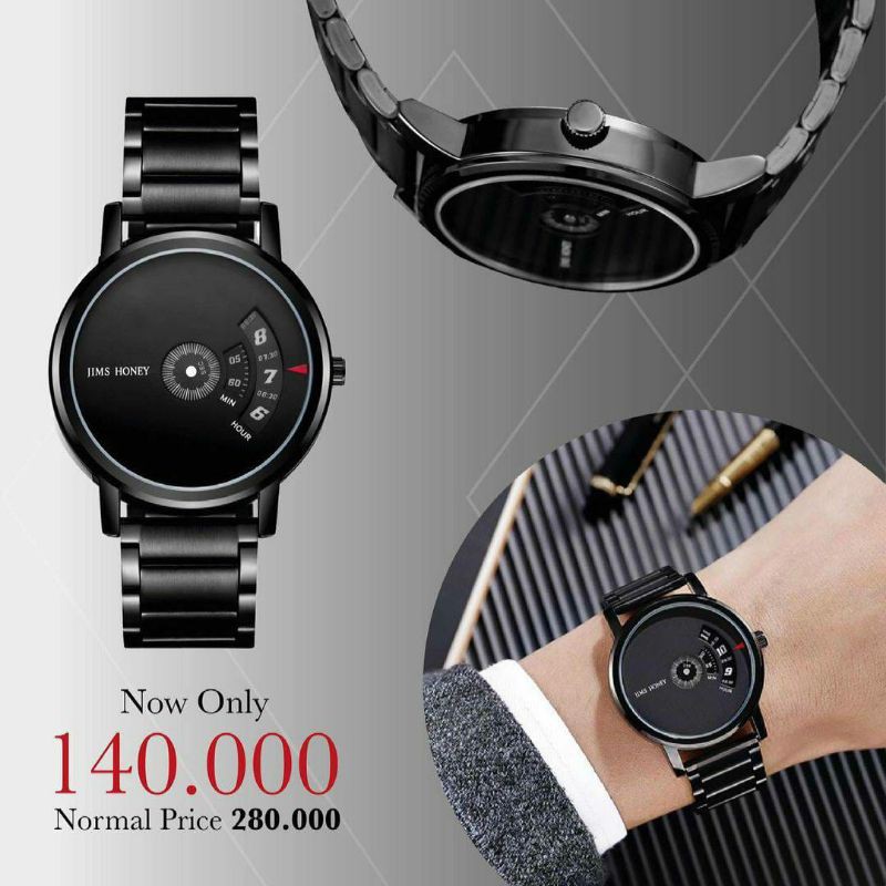jam tangan cowok jimshoney/kado untuk si dia