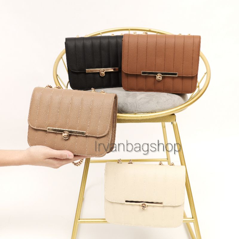 Selempang Wanita  Raina Tali Rantai slingbag Terbaru - Irvanbagshop