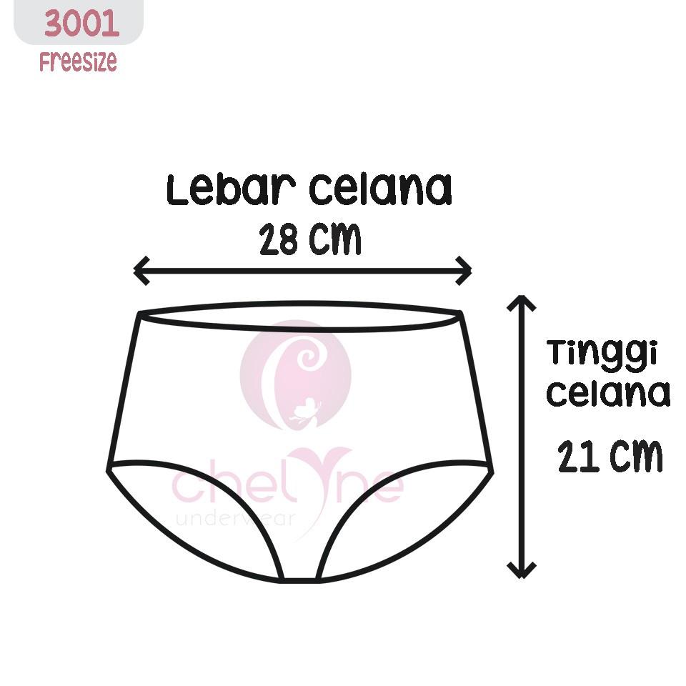 CD Wanita Chelyne L 3001 Bahan Seamless Kaos Motif