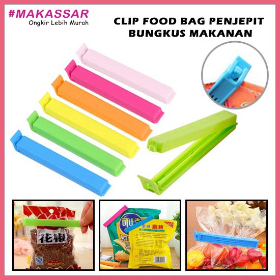 Penjepit Plastik Bungkus Makanan/Klip Sealing/Snack Sealer/Segel Jepit Ringan Cemilan/Clip Food/Food Sealer