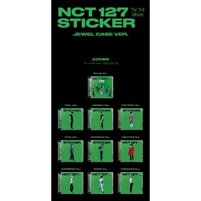 [ARRIVED INA] OPEN EARLY PO NCT 127 3RD ALBUM STICKER JEWEL CASE VER