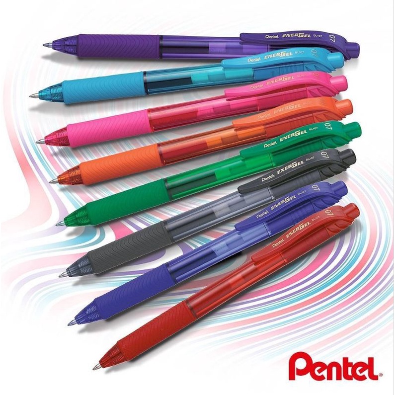 Pulpen PENTEL Energel BL-107 Tinta Hitam 0.7MM