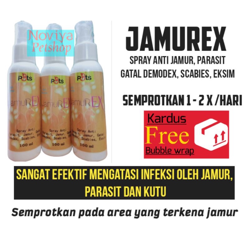 JamuRex Spray Anti Jamur kucing anjing  100ml