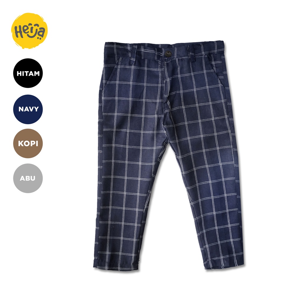 Harga Promo!! CELANA ANAK CHINO PANJANG CHECKY motif KOTAK TARTAN HITAM NAVY ABU COKLAT 1-10 tahun