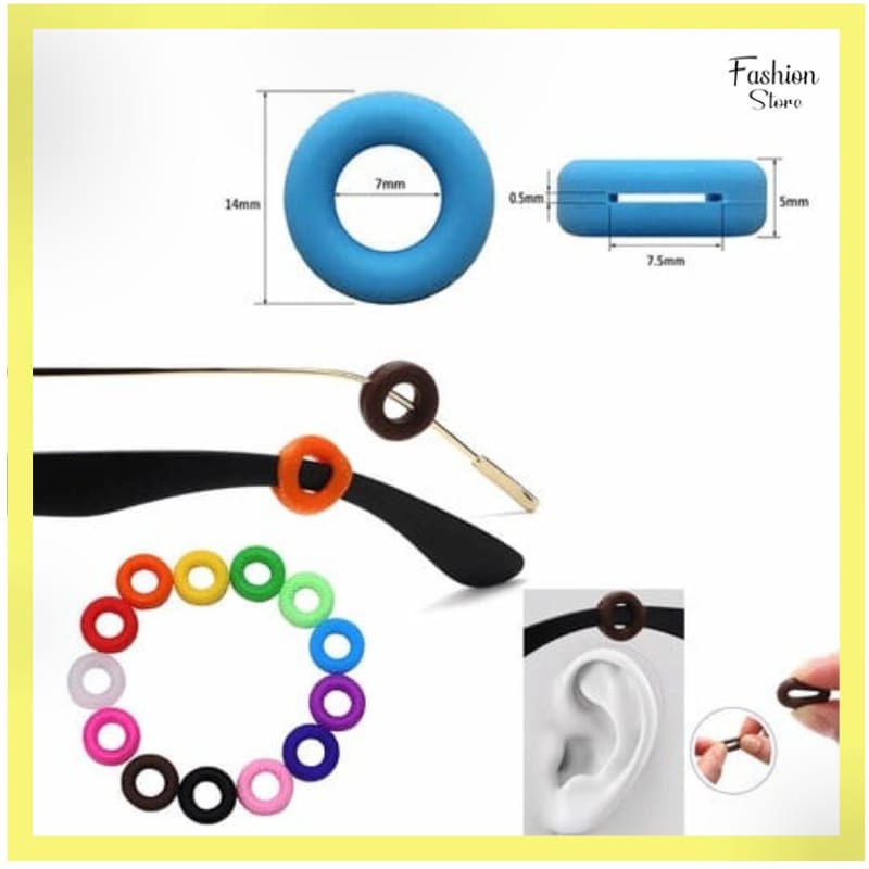 FS EARHOOK PENGAIT KACAMATA SILICON BULAT 1PASANG (2PCS) / KARET ANTI SLIP KACAMATA PENAHAN TELINGA