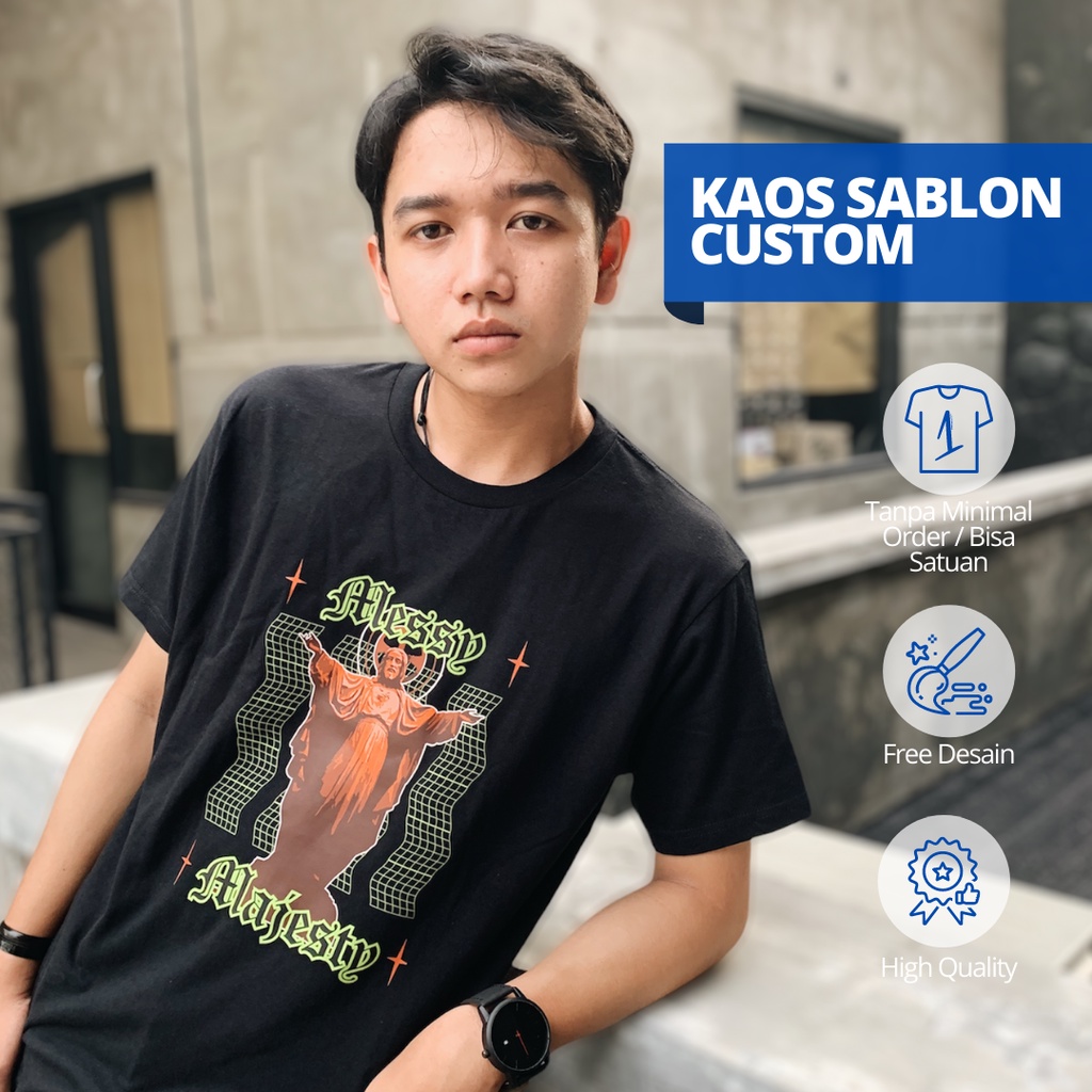 [Promo Murah] Kaos / Hoodie / Crewneck Sablon Custom Satuan