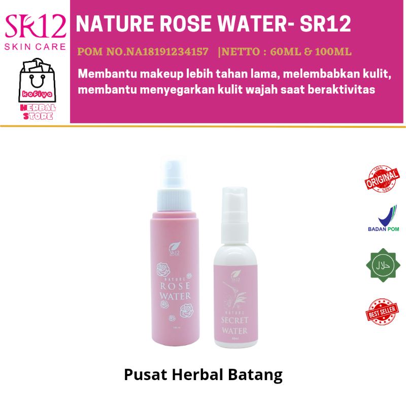 NATURE ROSE WATER SR12 / ROSE WATER SR12 / AIR MAWAR / FACE MIST