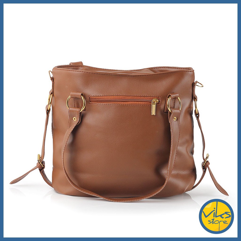 Tas Kerja Wanita Cewek Tas Selempang Besar Jinjing Handbag Slingbag Tas Tangan Kulit Sintesis