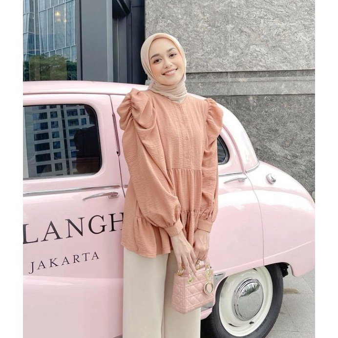 Puff blouse by vanilla hijab❌Titipan❌