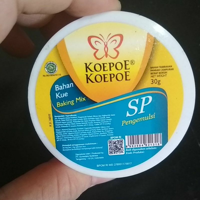 

SP pengemulsi koepoe 30 gram / 70 gram