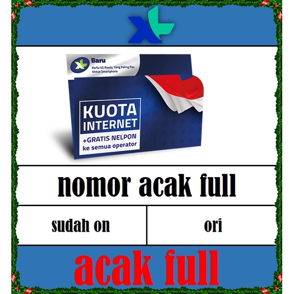 Kartu Perdana XL / Kartu XL Biasa / Kartu XL acak